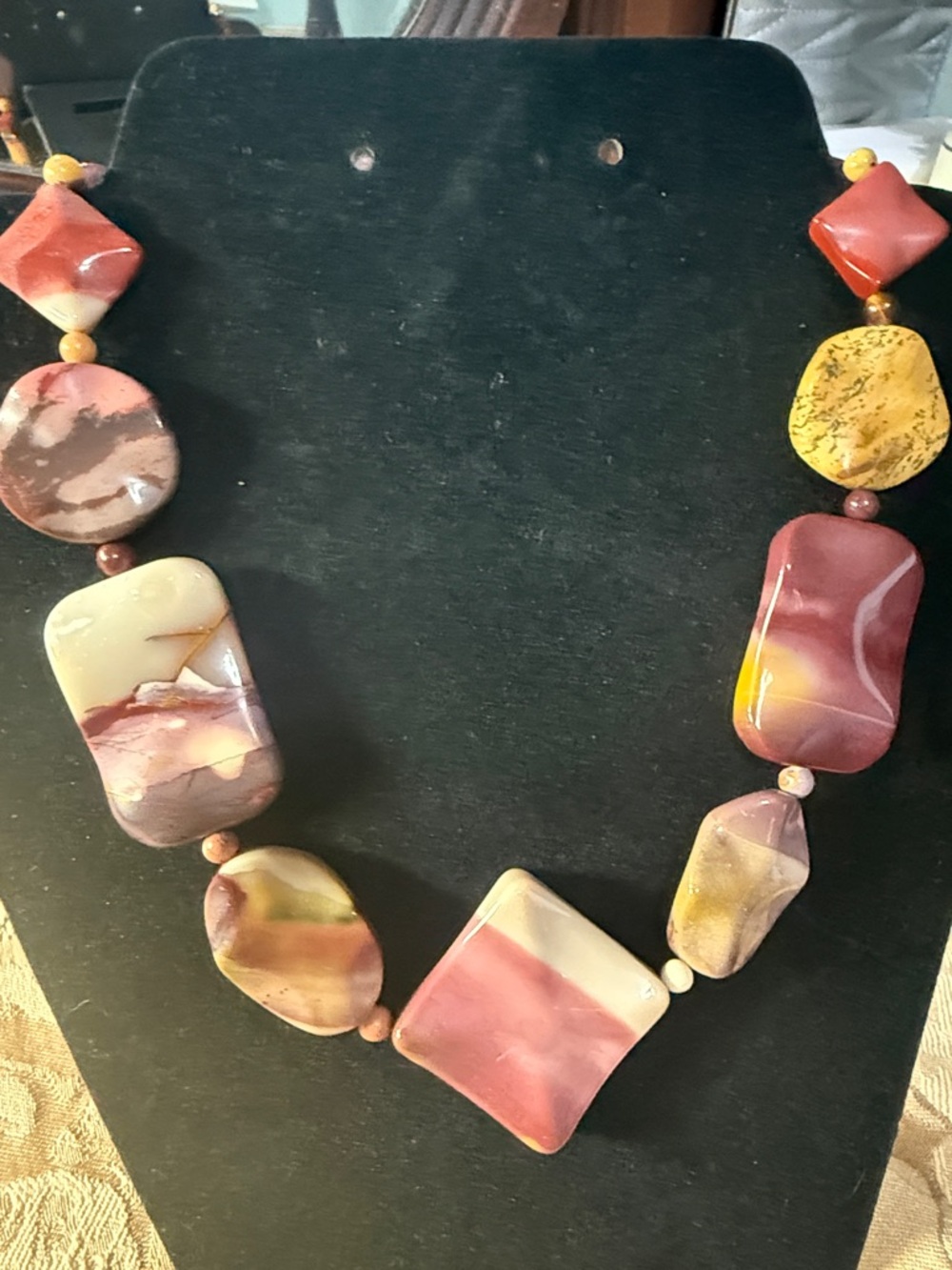 Elegant Mookaite Stone Necklace